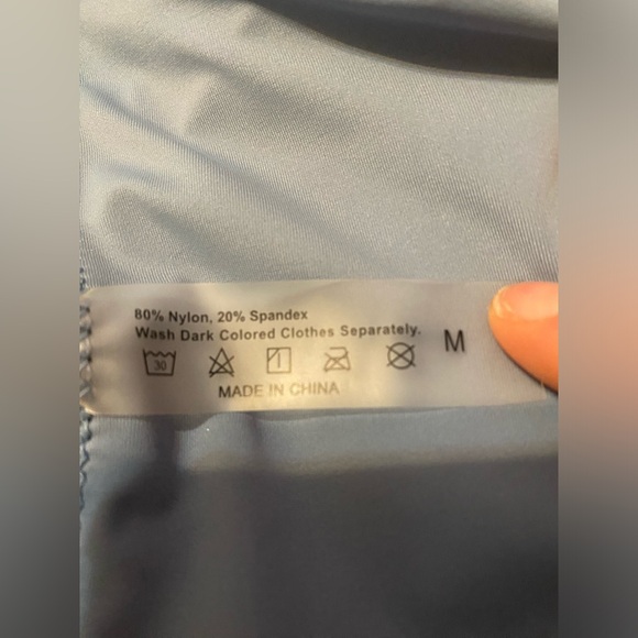 Blue Two Piece Swim Suit - Picture 5 of 6